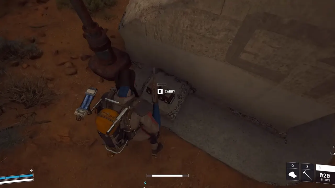 ARC Raiders - Fuel cell on the ground near tunnel entryway.