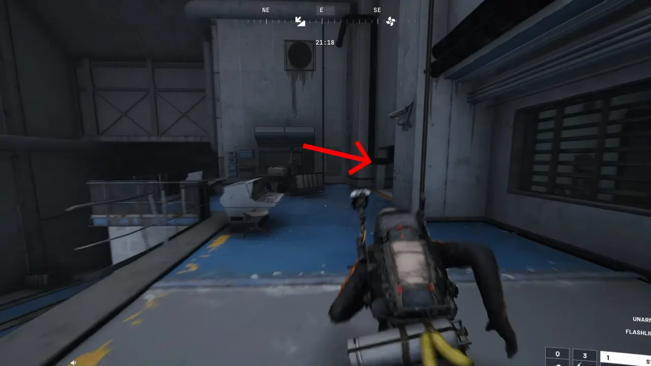 Central Corridor entrance marked location