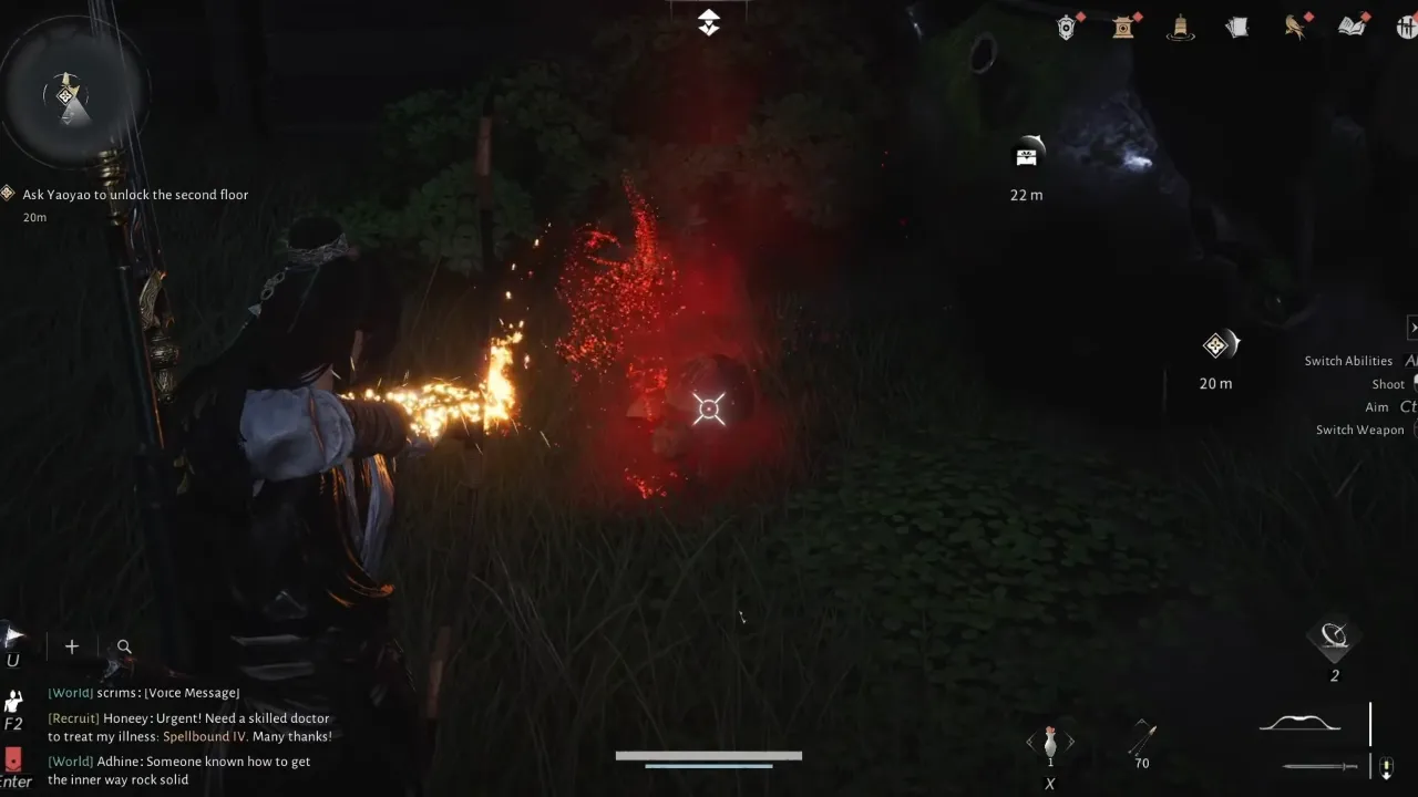 Collecting red mushrooms oddity