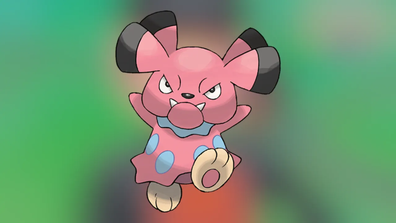 Pokémon Go Snubbull with green background