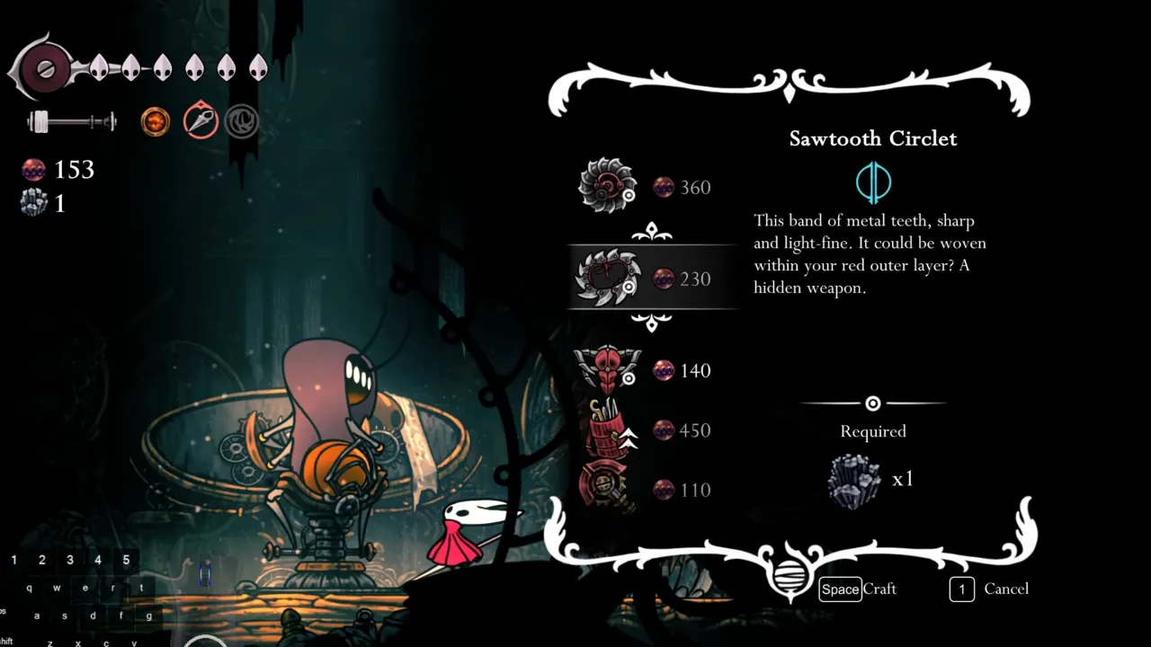 Silksong Sawtooth Circlet Blue Tool