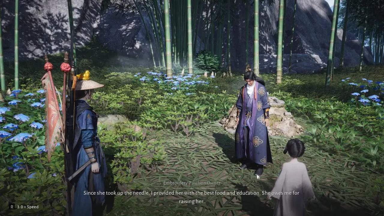 Character and Needle in conversation with Embroidery Pavilion Owner