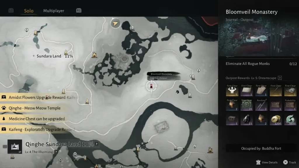 WWM Bloomveil Monastery Location