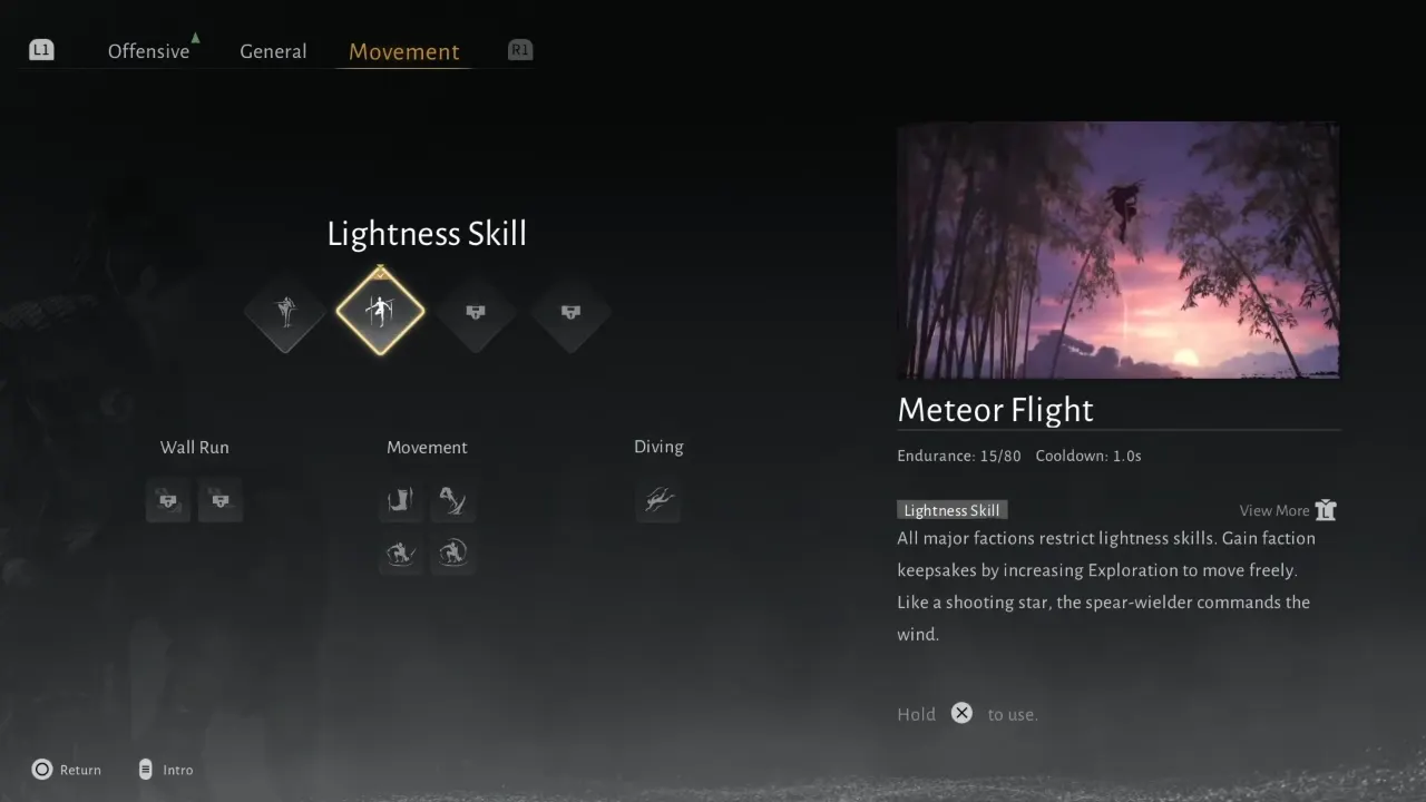 WWM - Meteor Flight Lightness Skill
