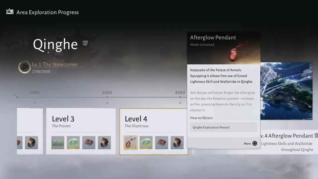 Where Winds Meet Qinghe Exploration Level 4 screenshot