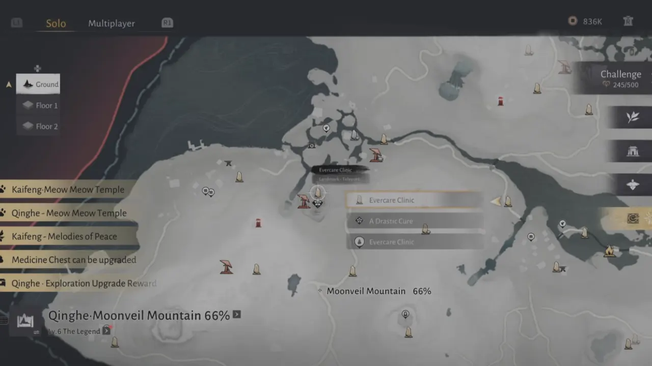 Where Winds Meet Evercare Clinic Teleport Location