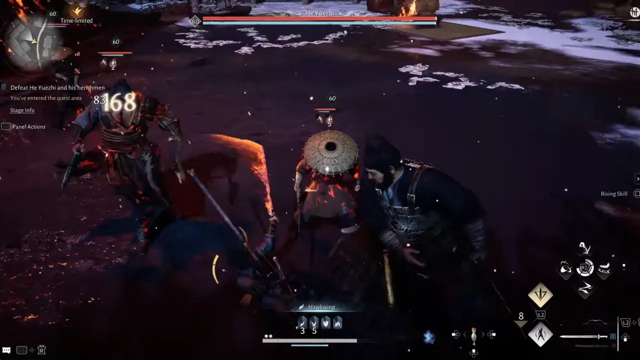 Where Winds Meet He Yuezhi Boss Fight