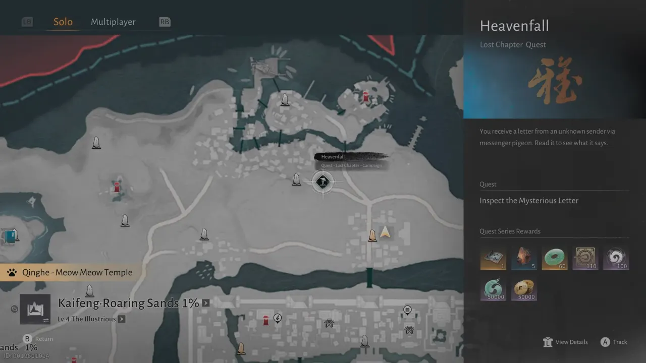 Where Winds Meet Heavenfall Feng Ruzhi Location