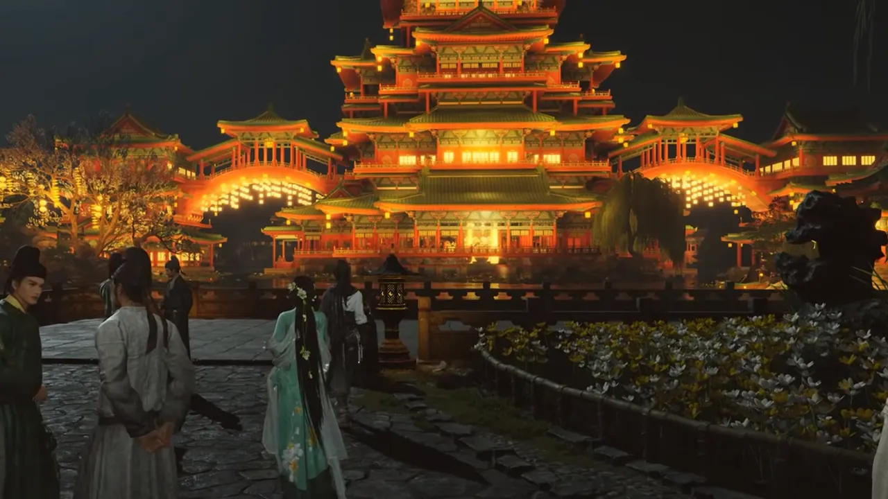 Where Winds Meet Velvet Shade Sect outside view