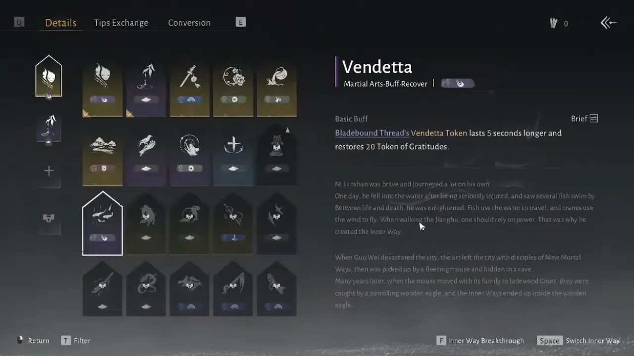 Where Winds Meet Vendetta Inner Way