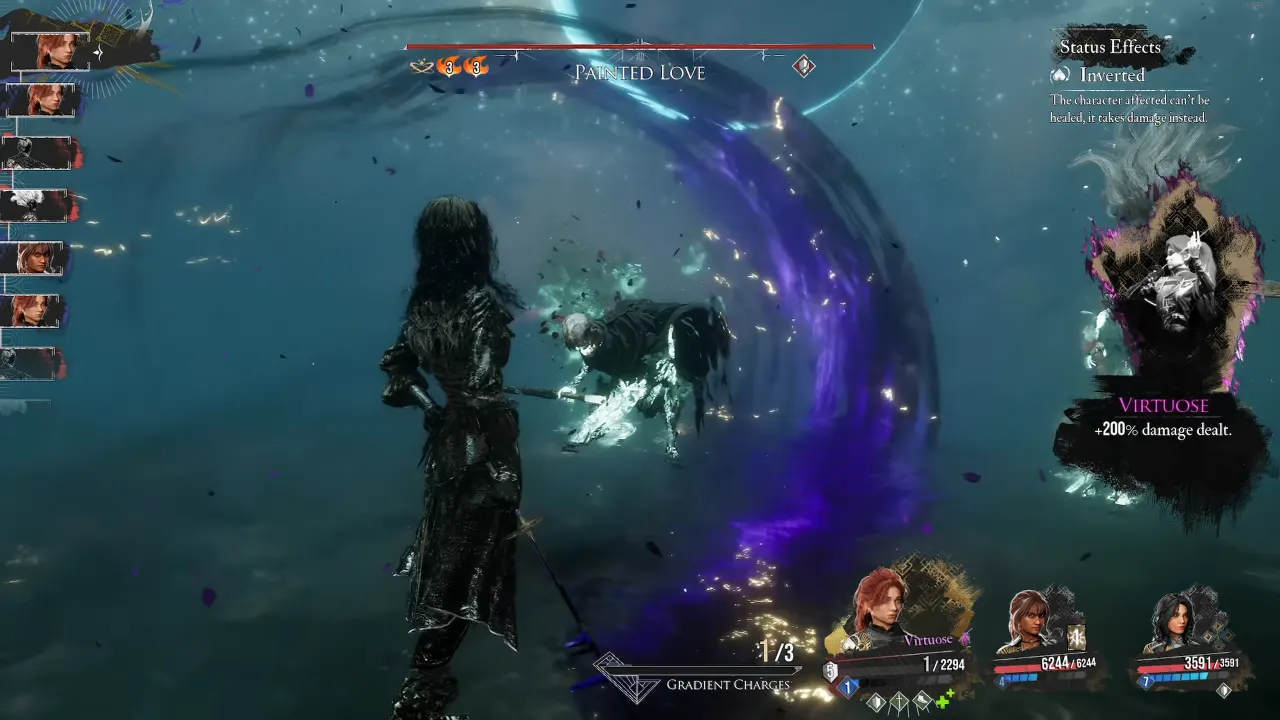 Clair Obscur Expedition 33 Stendhal in boss fight