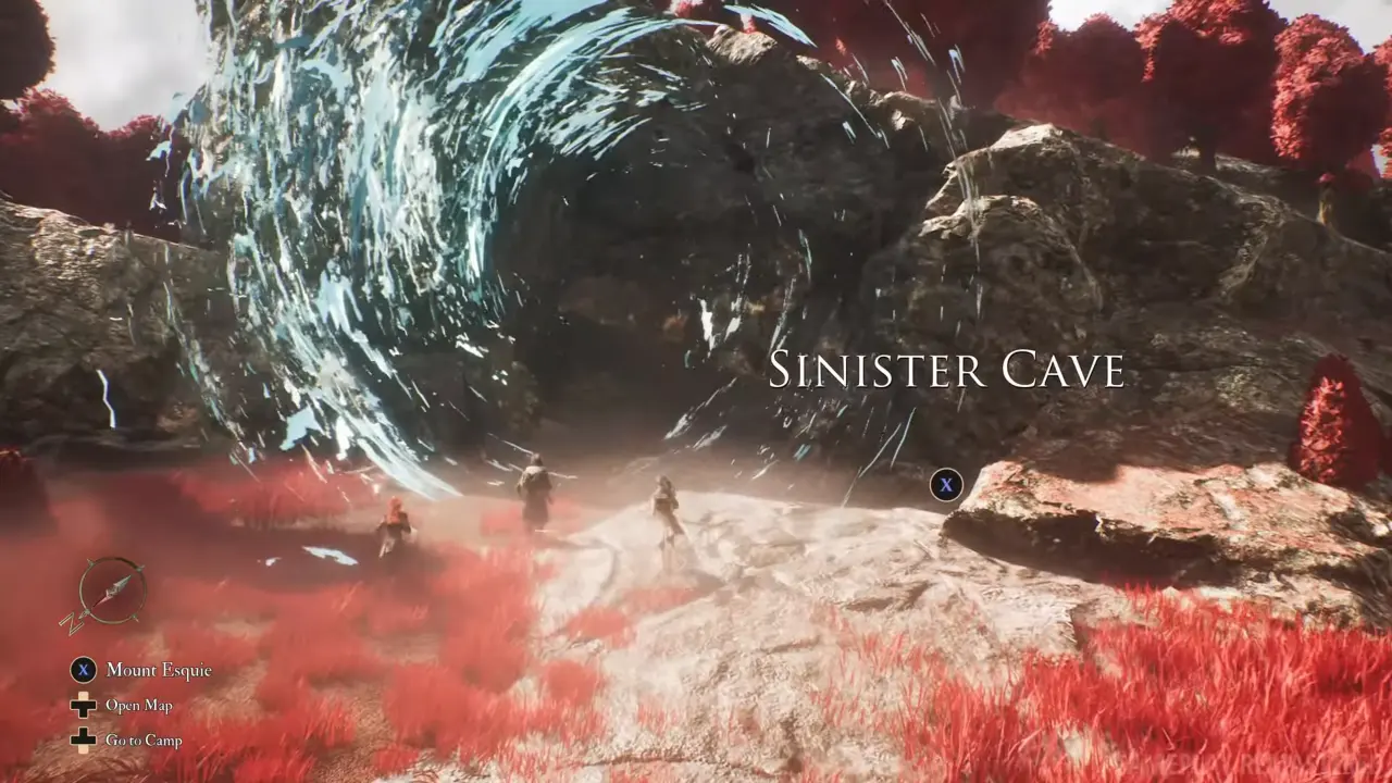 Expedition 33 Sinister Cave entrance portal