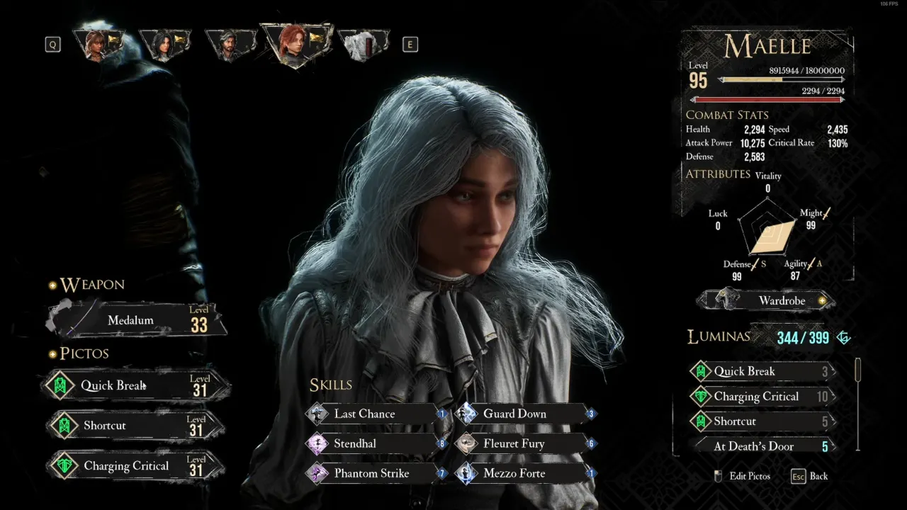 Maelle's Stendhal Skill in Expedition 33