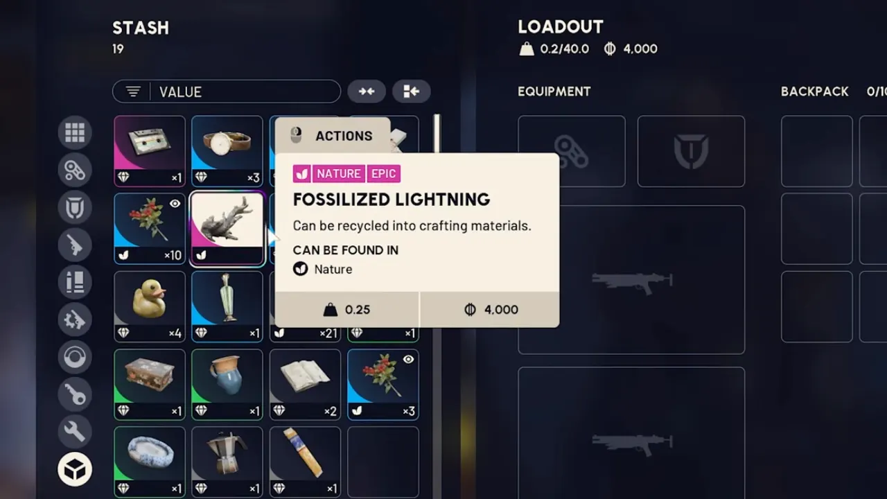 ARC Raiders Fossilized Lightning Item