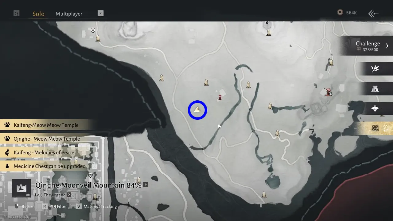 Where Winds Meet lost cause prayers location