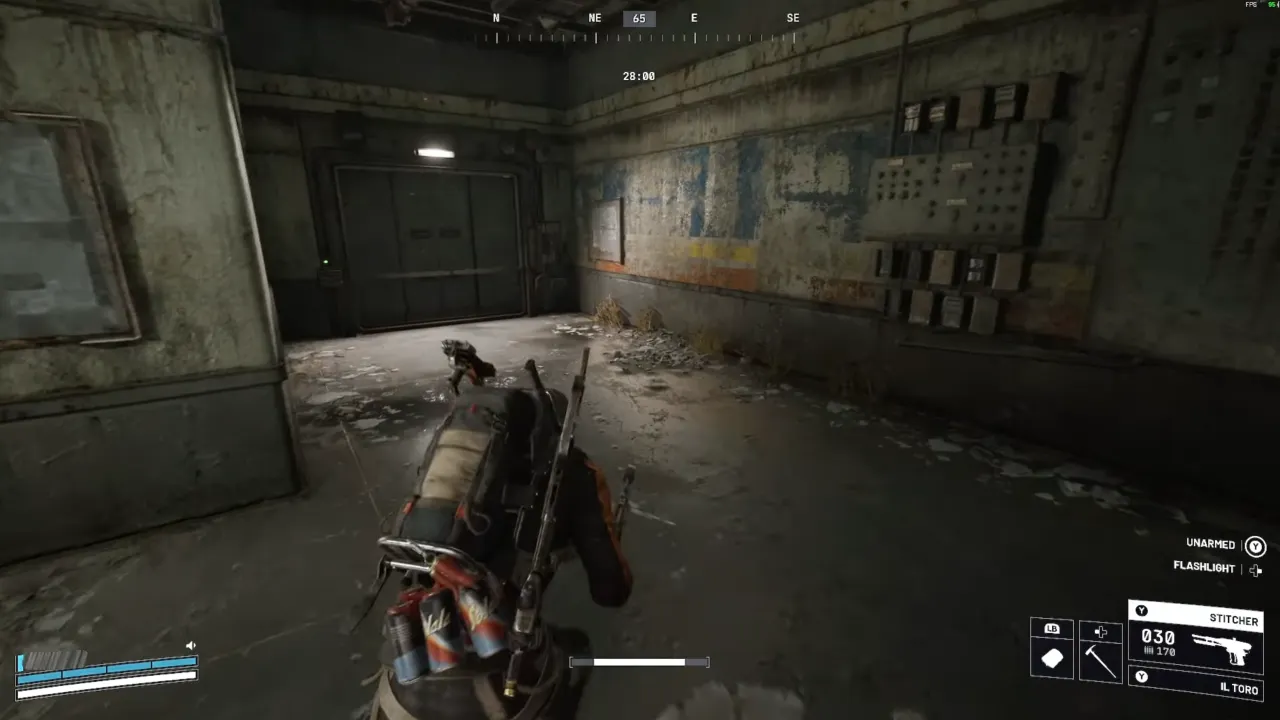 Breachable door location to go to top of Control Tower.