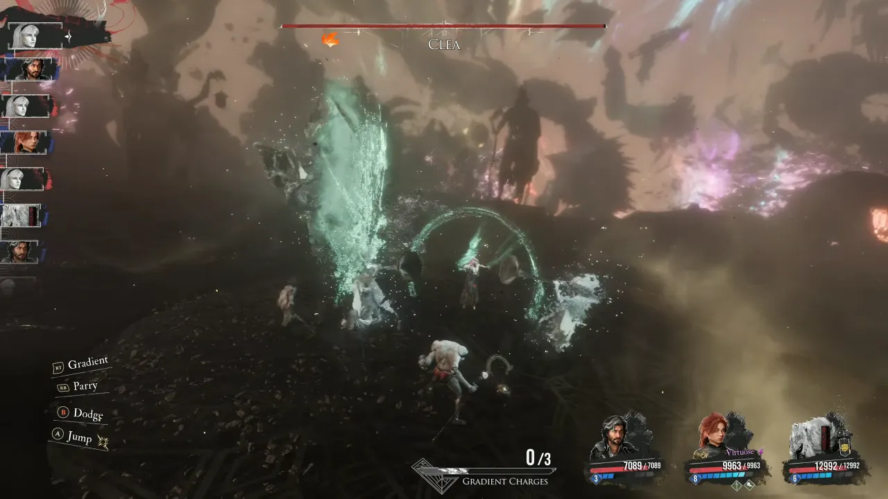 Expedition 33 - Team in fight against Clea.