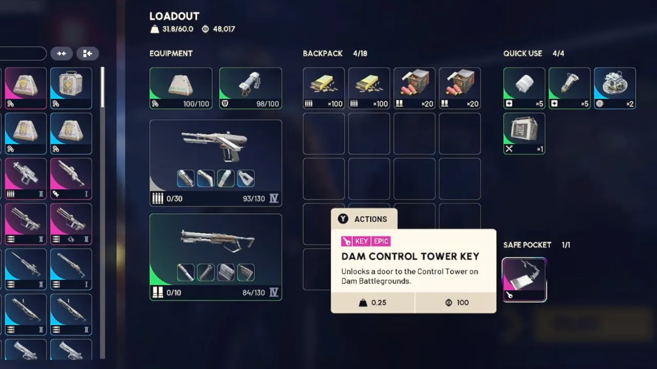 Dam Control Tower Key - ARC Raiders