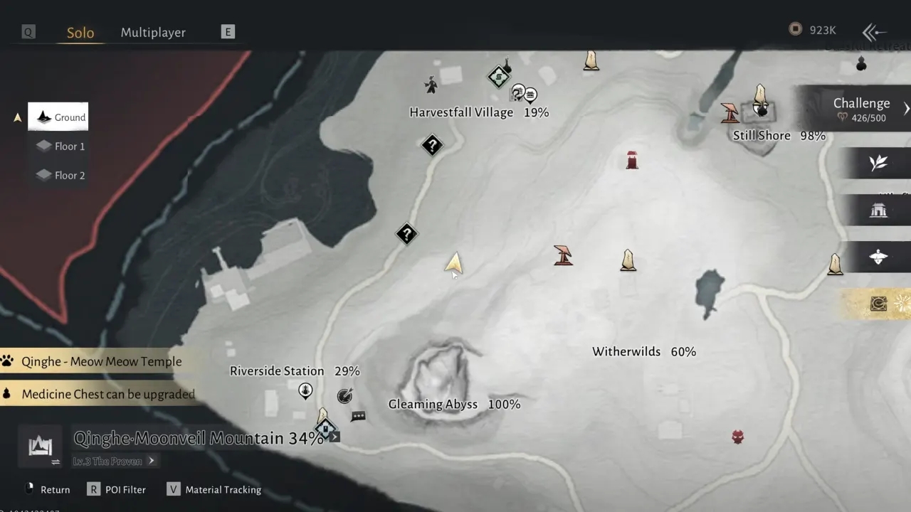 Tranquil Waters Divinecraft Dungeon Map Location