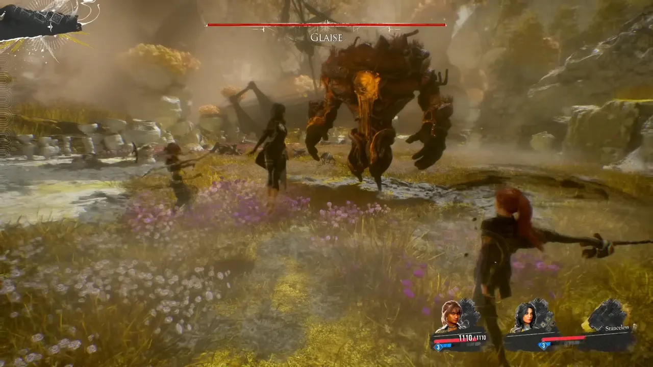 Glaise Boss Fight in Yellow Harvest