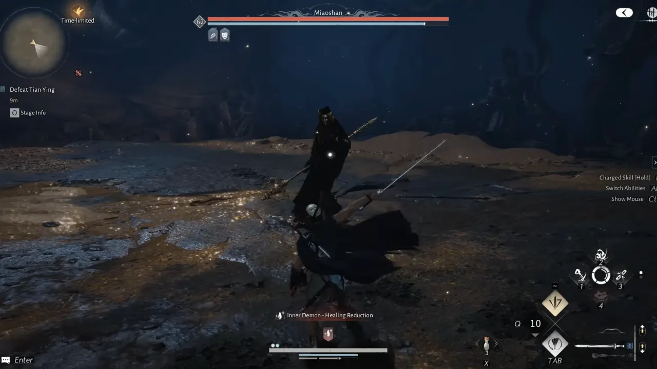 Tian Ying (Miaoshan) Boss Fight Scene