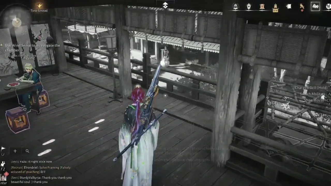 Investigate footprints on the floor using Wind Sense.