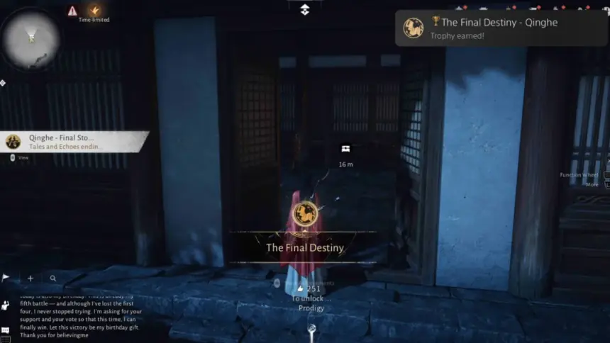 Where Winds Meet The Final Destiny - Qinghe Trophy Unlock Guide