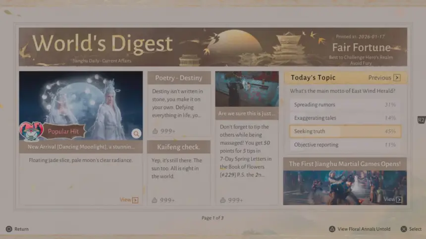 Where Winds Meet Prize Quiz Guide: All Eastern Herald & The Realm Digest Questions Answered