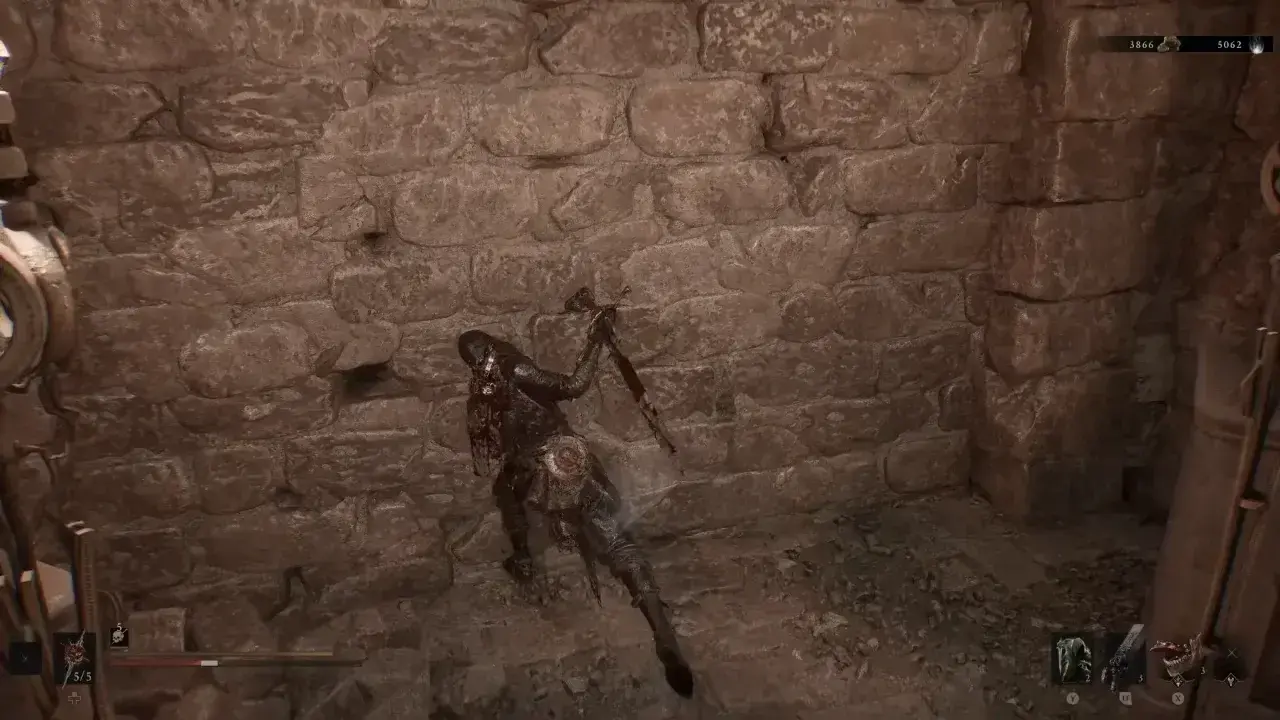 Break the illusory wall to enter next corridor.