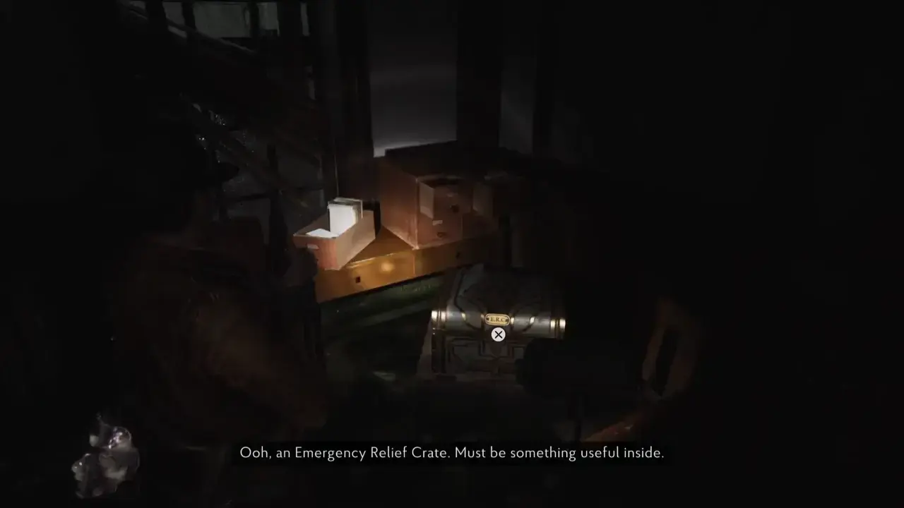 Emergency Relief Crate (ERC) in Reception area - The Sinking City 2 Part 2