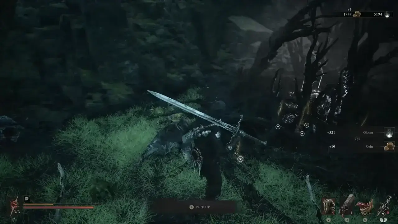Harbinger killing enemies for Tarstones XP, coins and Gloom.