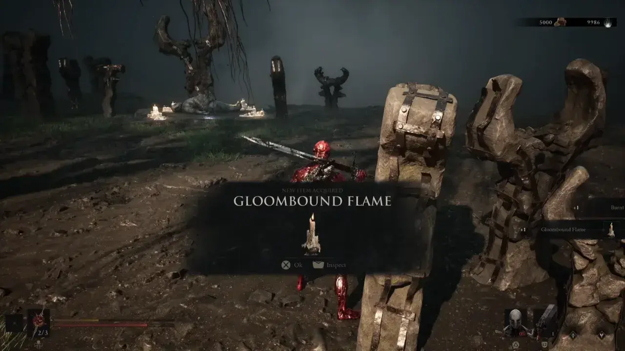Gloombound Flame collected in Mortal Shell 2.