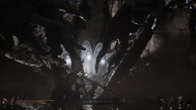 How to cleanse corruption in Mortal Shell 2 using Mether's Breath.