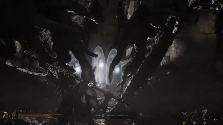 How to cleanse corruption in Mortal Shell 2 using Mether's Breath.