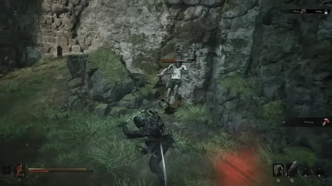 Harbinger beating enemies with Great Martyr's Blade.
