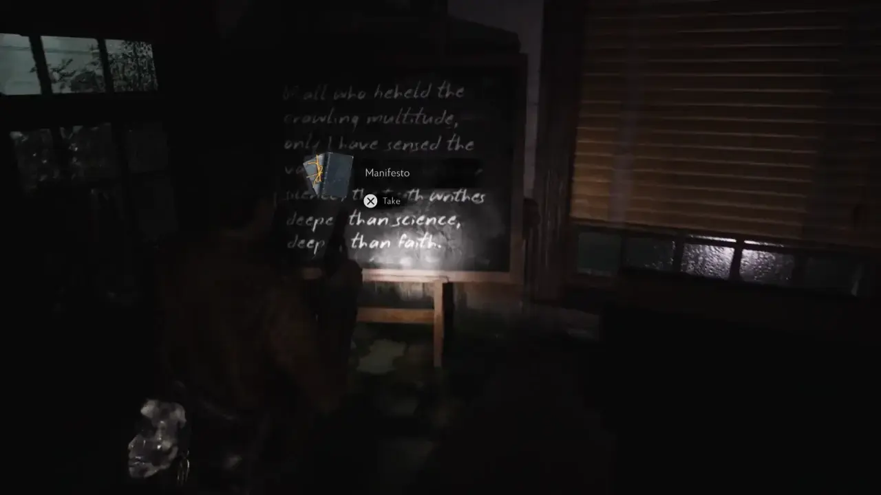 Manifesto location in Meeting Room.