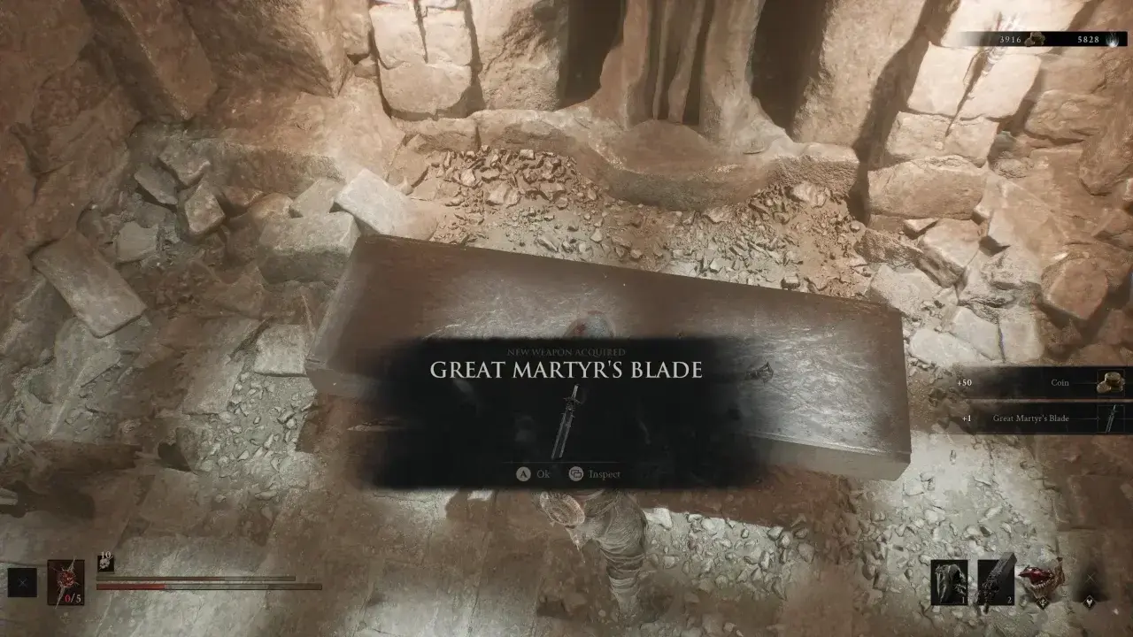 Mortal Shell 2 Great Martyr’s Blade location.