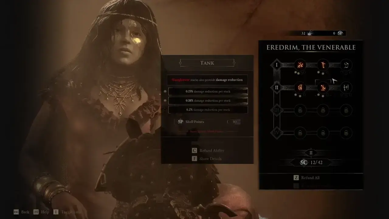 Mortal Shell 2 Passive Abilities Tree to spend Shell Points.