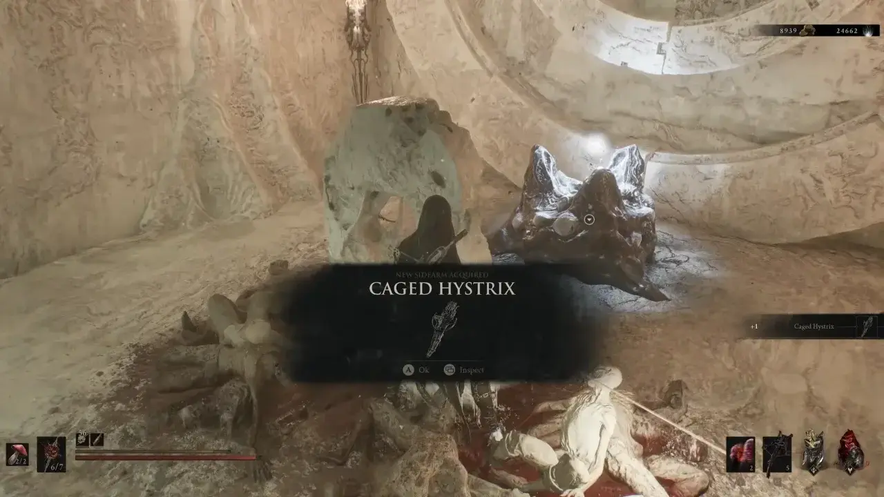 Mortal Shell 2 Caged Hystrix sidearm location