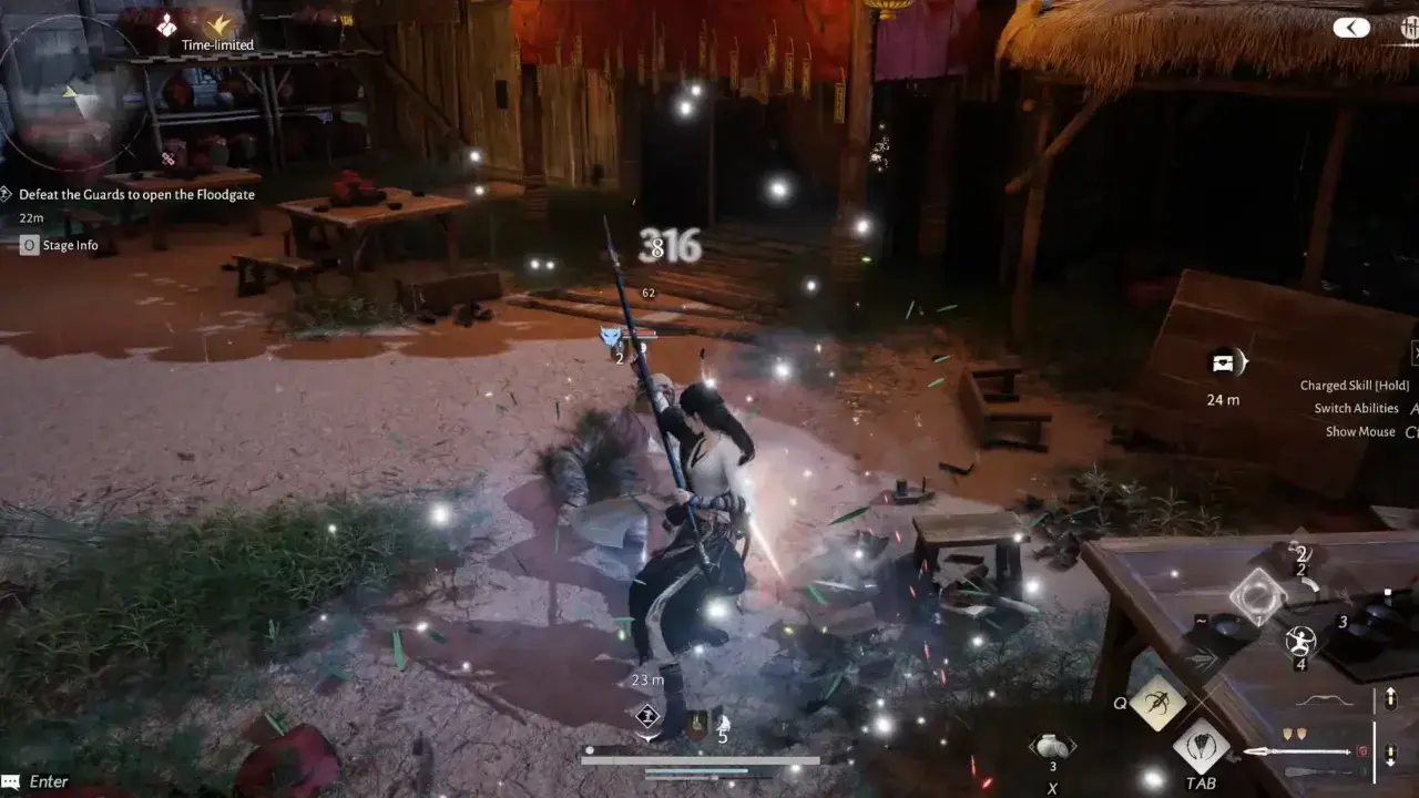 Defeat guards to open first floodgate - Where Winds Meet Heavenfall Campaign
