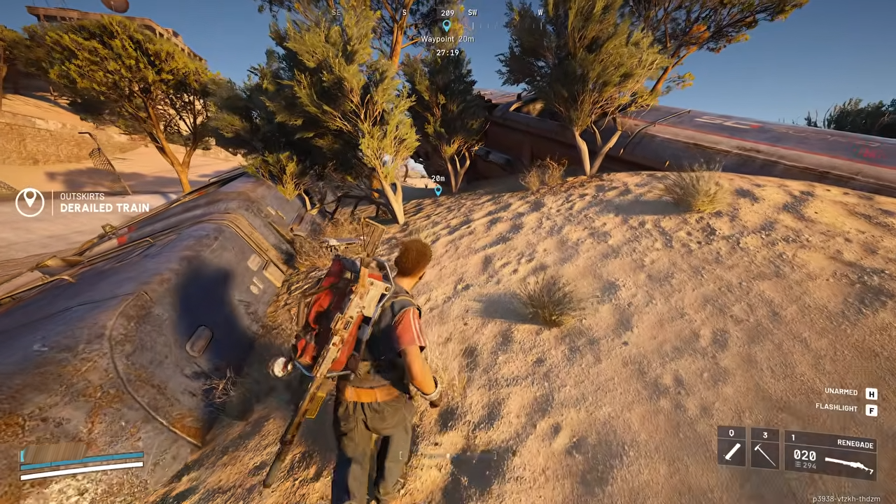 Derailed train outskirts in ARC Raiders