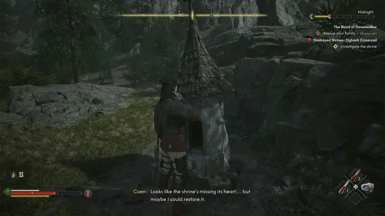 Destroyed Shrine Oghasti Crossroad in The Blood of Dawnwalker