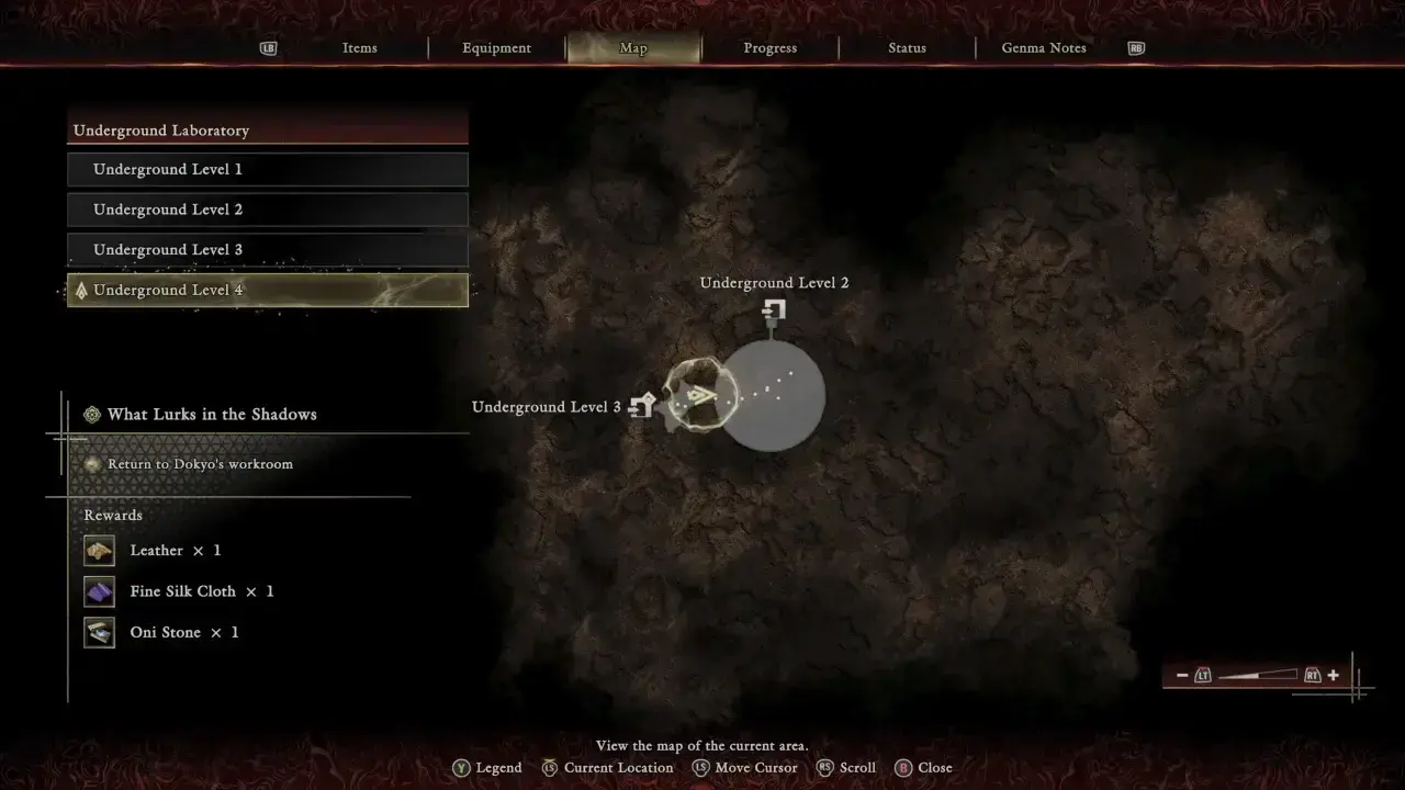 Earth-Shakers map location - Onimusha Way of the Sword