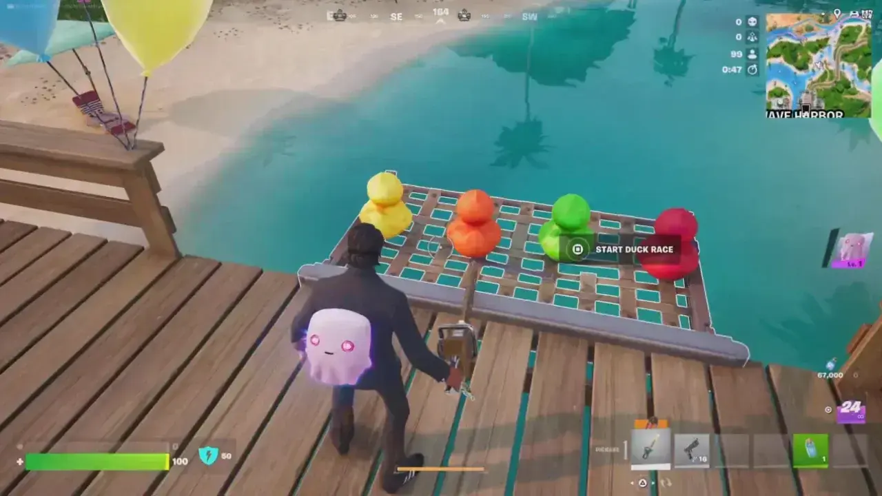 Fortnite Override Duck Race Minigame
