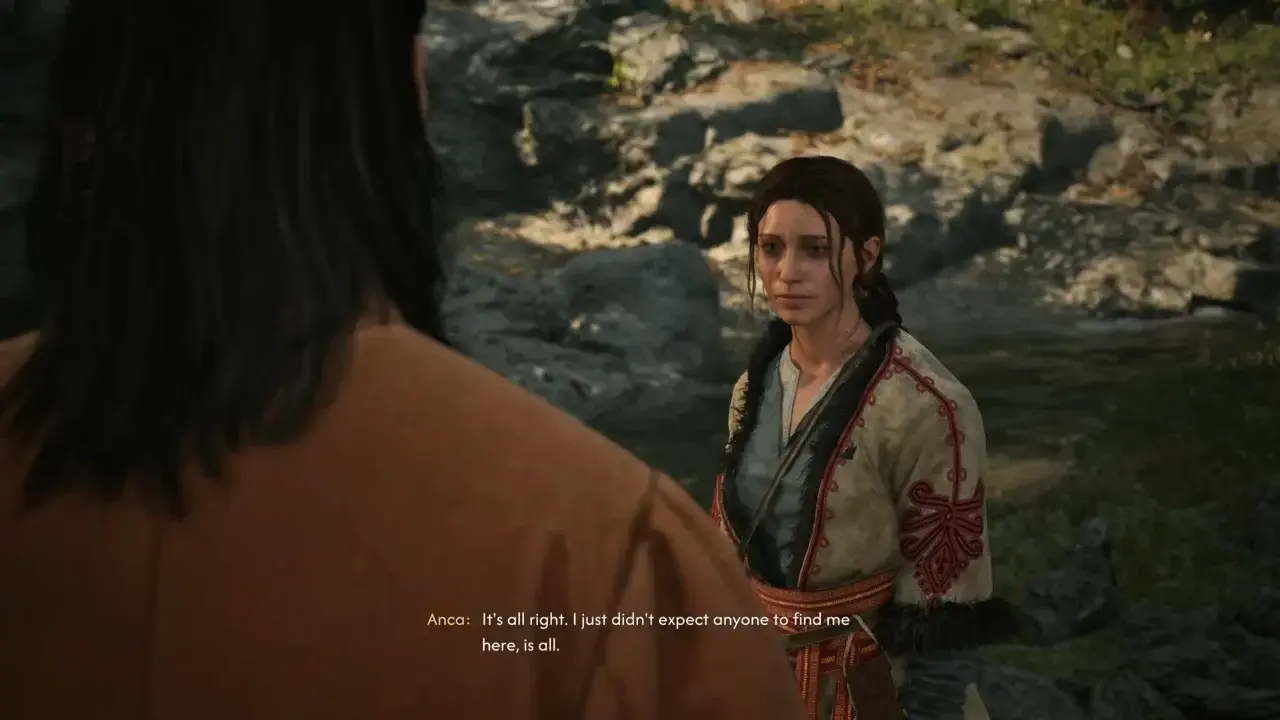Coen found Ancy near river during Withering Away quest in The Blood of Dawnwalker.