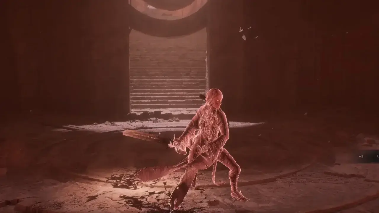 Mortal Shell 2 Clockwork Scythe weapon in the Chamber of Becoming.