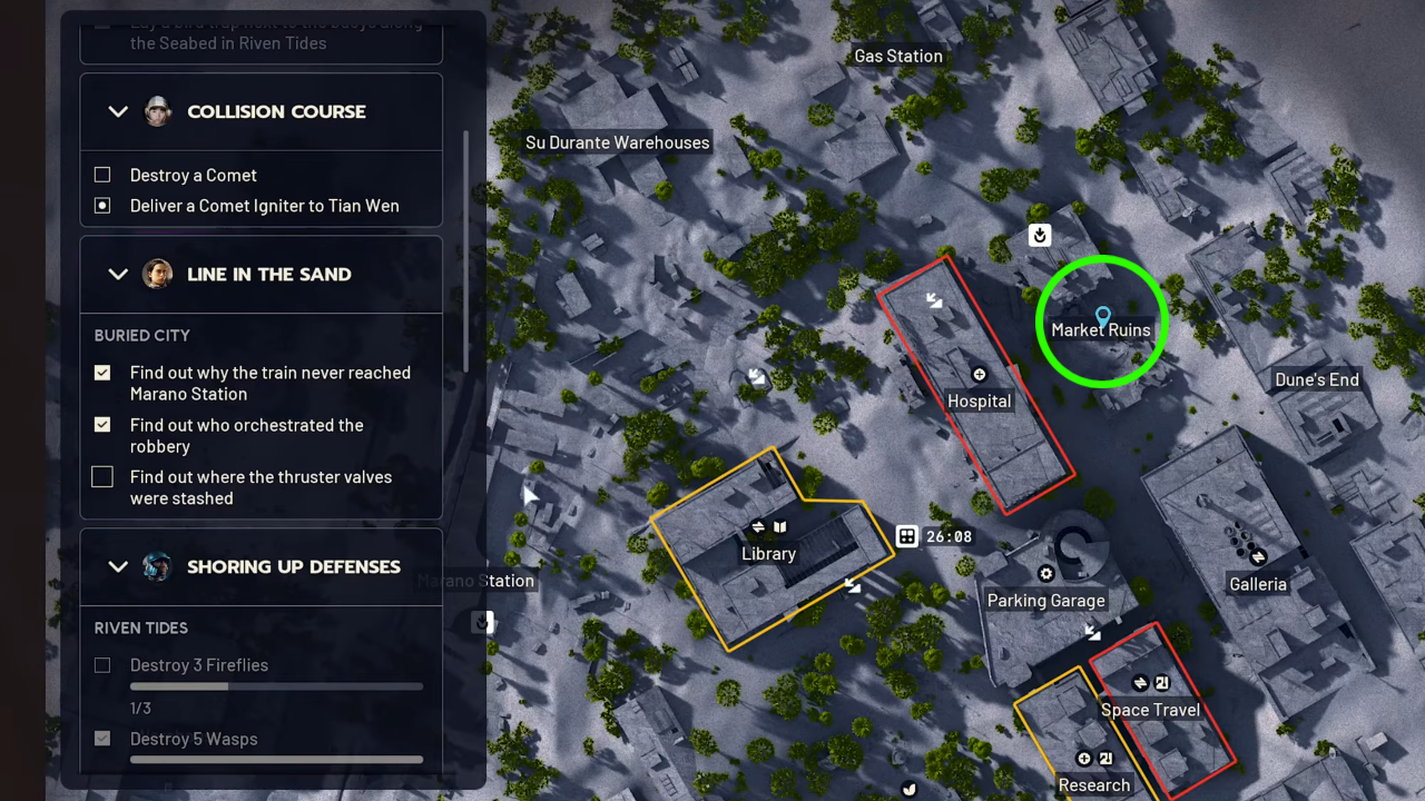 Market ruins map location in ARC Raiders