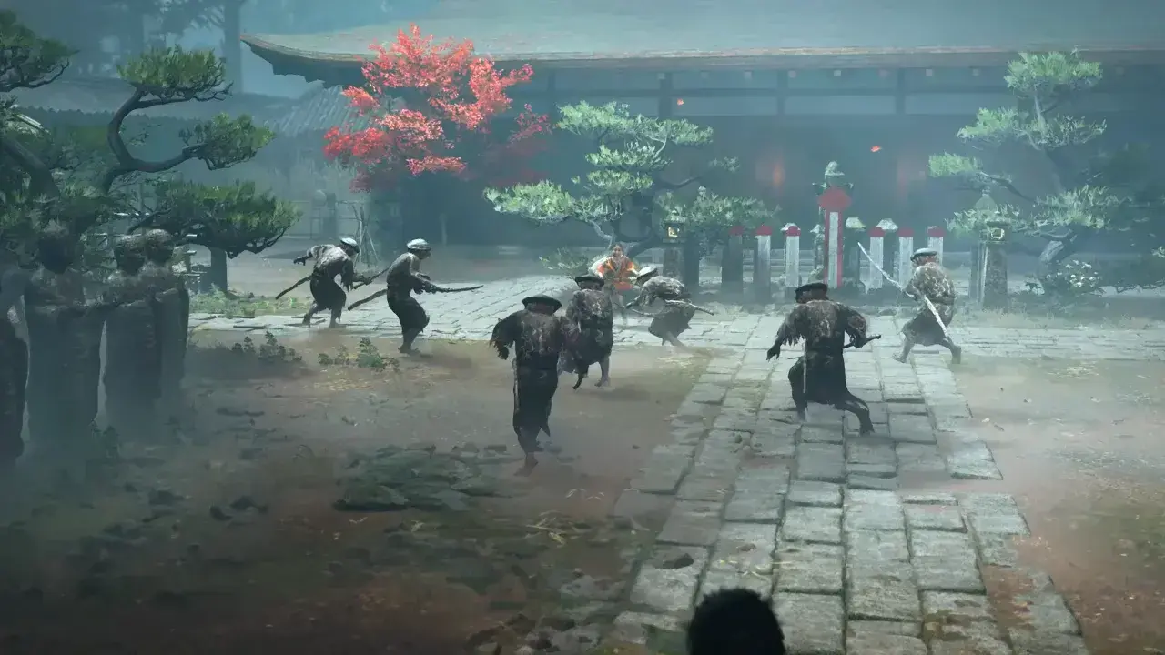 Onimusha Way Of The Sword The Ruckus at Rendaino - Okuni fighting the Genma enemies.