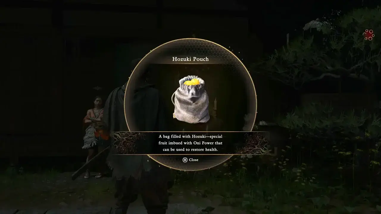 Onimusha Way Of The Sword The Ruckus at Rendaino - Hozuki Pouch introduction