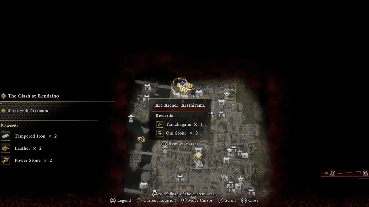 Onimusha Way of the Sword Chance Encounter #16 map location